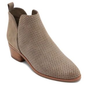 Dolce Vita Perforated Kaidie Ankle Bootie Taupe
